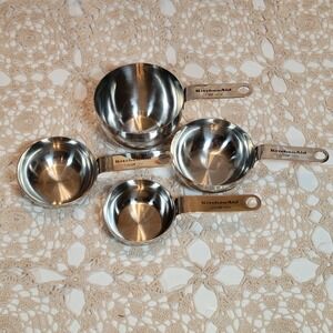 VTG KitchenAid Professional Measuring Cup Set 4pc Stainless Steel Nesting
